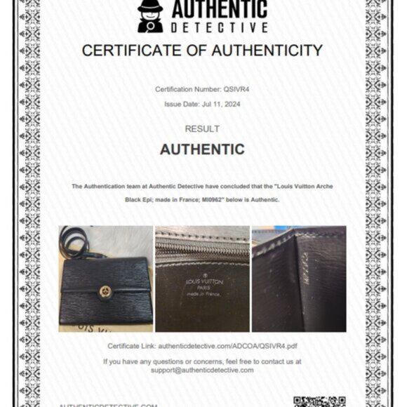 SOLD Louis Vuitton Arsch in black epi leather 2 way authenticated - Picture 5 of 16